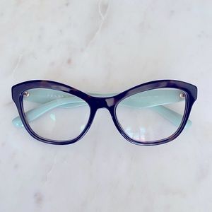 Prada Heritage 29rv glasses | black and turquoise